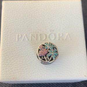 Authentic Pandora Flamingo palm tree Charm